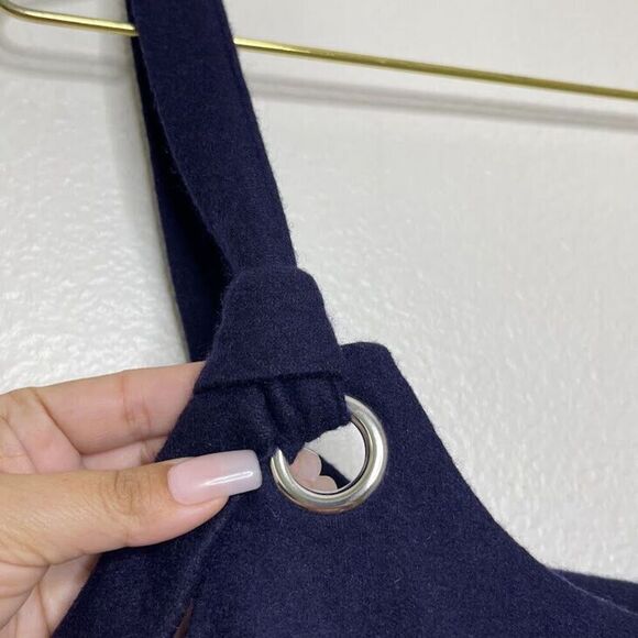 Etam Dress Medium Mini Blue School Girl Sleeveless Shift Uniform Preppy EU 38 - Picture 5 of 10